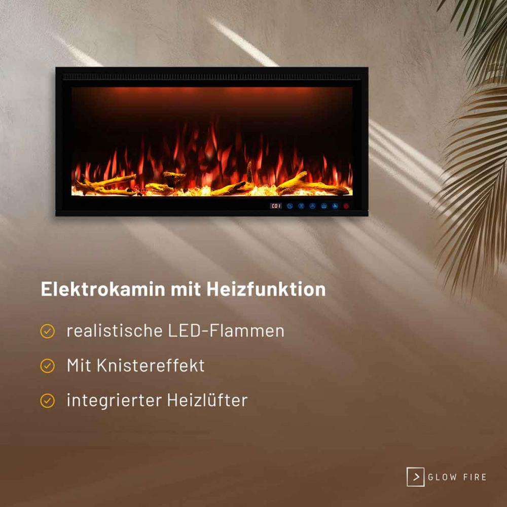 Electric wall fireplace Smart Wall 36